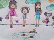 Rebe, Sara, María, María pequeña Isabel