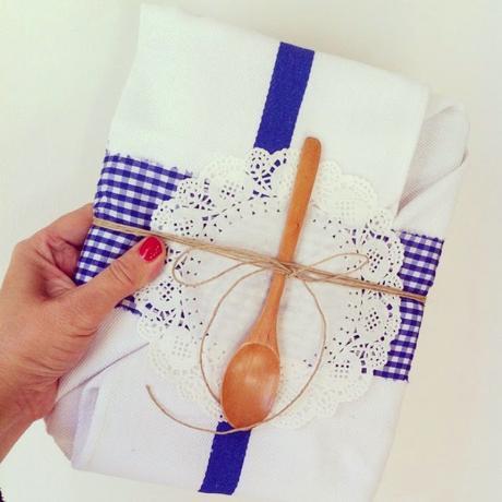 finde frugal: empaquetando con un paño de cocina