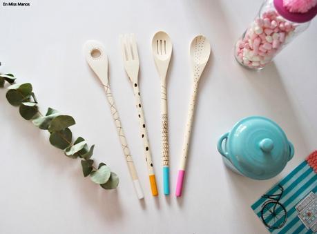 DIY Utensilios de madera con pirograbado