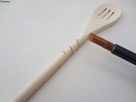 DIY Utensilios de madera con pirograbado