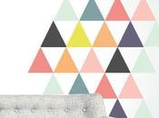 Triángulos para decorar pared