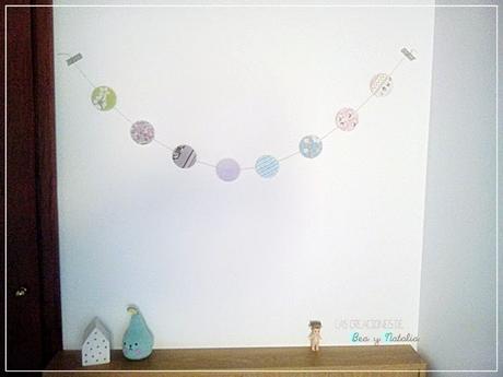 Guirnalda con cartulinas bonitas