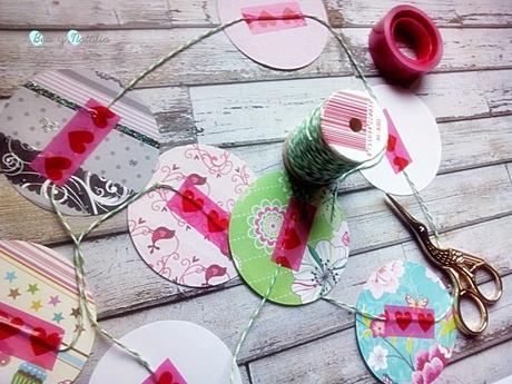 Guirnalda con cartulinas bonitas