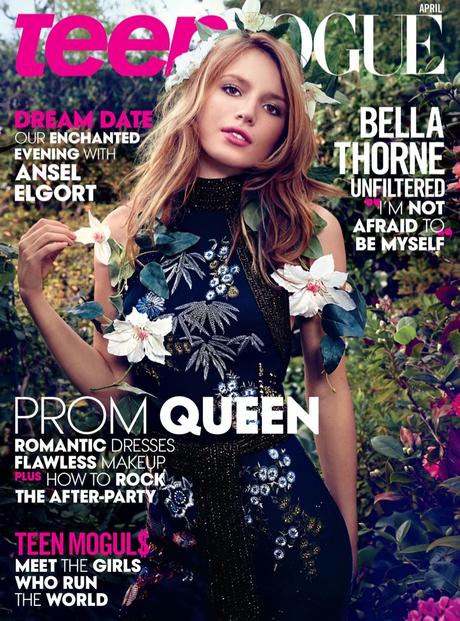 Bella Throne luce preciosa con looks de primavera para Teen Vogue