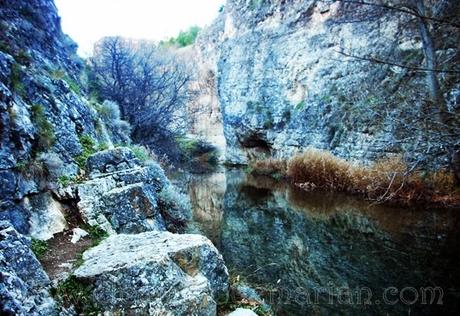 Senderismo de los sentidos en Albarracín, la cascada de Calomarde