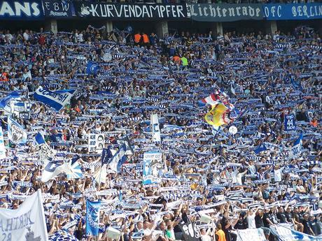 Olympiastadion, Berlín Afición Hertha en día de partido