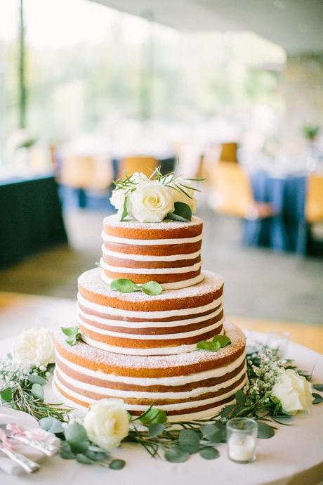 Naked Cake tendencia en Tartas para Bodas
