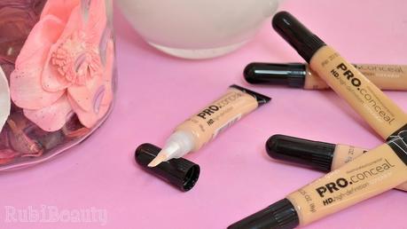 rubibeauty review swatch swatches corrector LA Girl L.A Pro conceal HD concealer