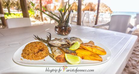 Pescado frito en Barú Colombia