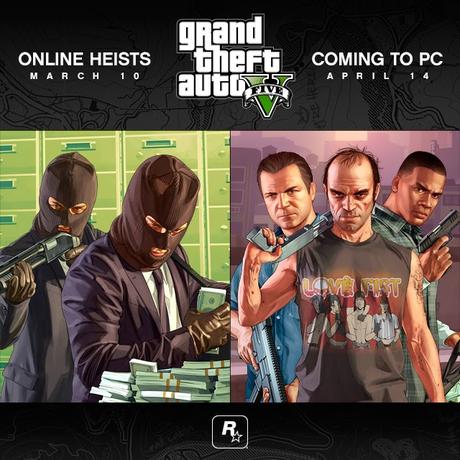 Grand Theft Auto V para PC se vuelve a retrasar hasta el 14 de abril