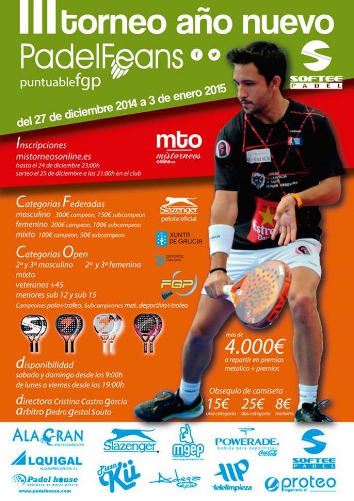 III Torneo de Pádel de Año Nuevo de Pádel Feans