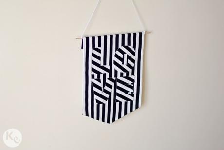DIY. No sew fabric banner