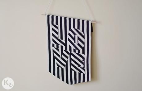 DIY. No sew fabric banner