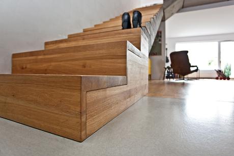 Un duplex de madera y hormigón