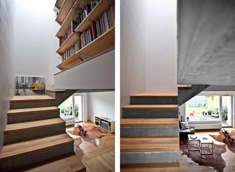 Un duplex de madera y hormigón