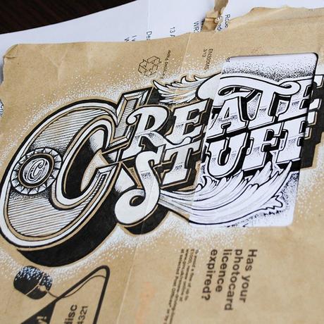 Lettering en objetos del día a día