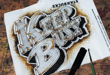 Lettering en objetos del día a día