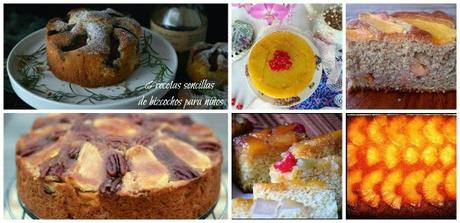 6 Bizcochos de frutas para los más peques