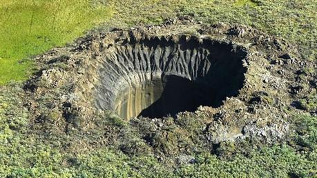 Los misteriosos cráteres u hoyos gigantes de Siberia.