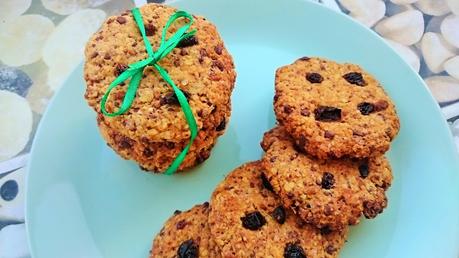 Galletas de avena con pasas y pepitas de chocolate muy fáciles