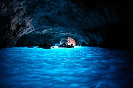 Boats in the Blue Grotto