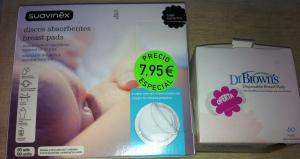 discos absorbentes lactancia