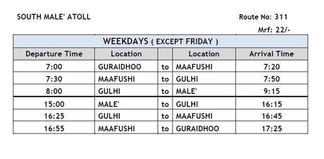 Ferry Male-Gulhi-Maafushi-Guraidhoo