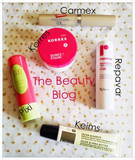 Cuidados de los labios - Bálsamos labiales  Korres,Keims,Carmex,Repavar y Pixi