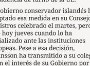 Islandia retira candidatura para entrar