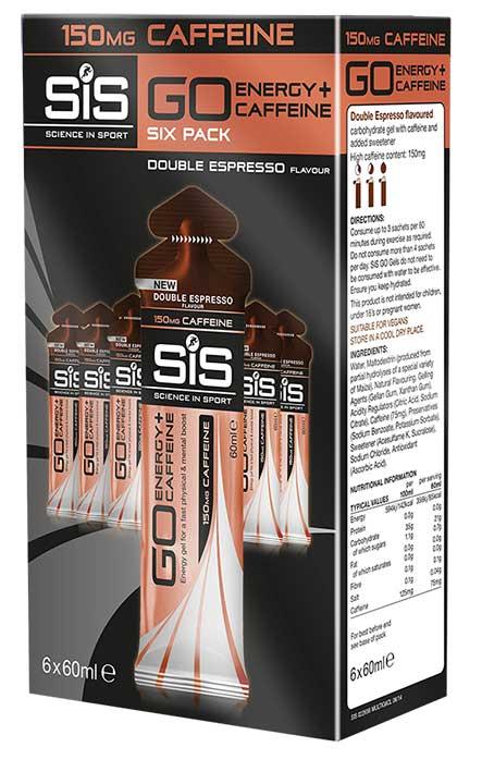Science-in-Sport-SiS-GO-Energy-Gel-Caffeine-6-x-61g-Energy-Recovery-Food-Double-Espresso-0
