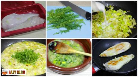 Pollo al eneldo hecho en el microondas. Receta ligera y sabrosa