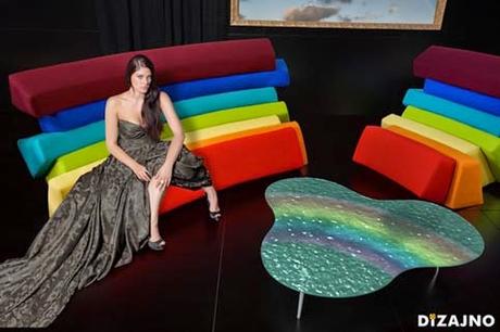 Arte en diseño, asientos de Lubo Majer