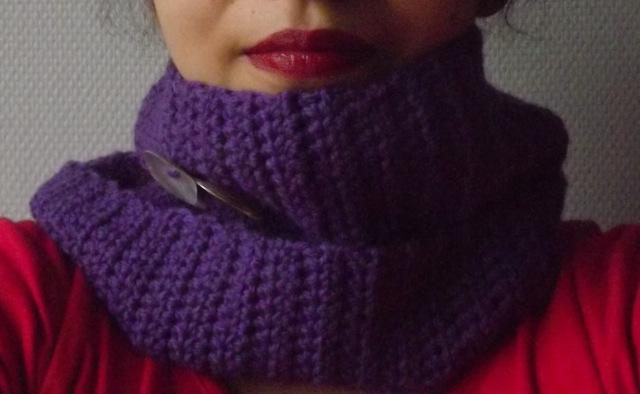 Snood Violeta (nivel principiante)