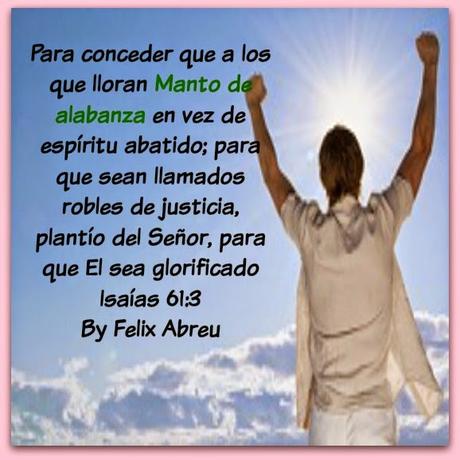 Ponte el manto de alabanza