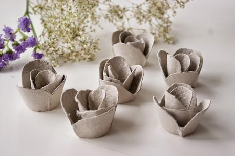 DiariodecoSpring: Diy flores con hueveras