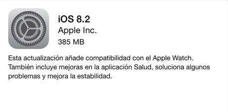 iOS 8.2 disponible para su descarga iOS 8.2 disponible para su descarga