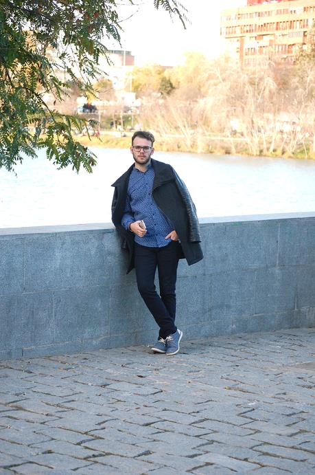 Blue and Leather