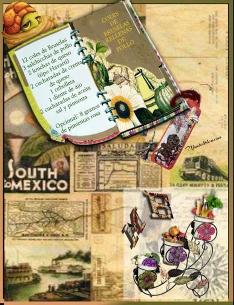 Coles de Bruselas rellenas de pollo Coles de Bruselas rellenas de pollo