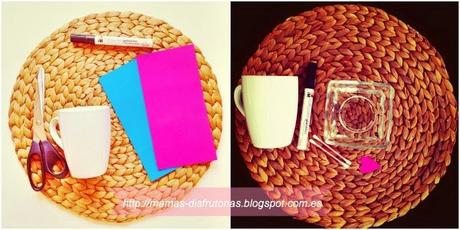 DIY - Taza hecha con amor. El regalo perfecto, para hacer con tus hijos, y sorprender a papá en el día del padre