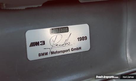 BMW M3 E30 Cecotto plate