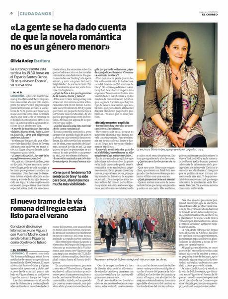 En la prensa y radio de la Rioja