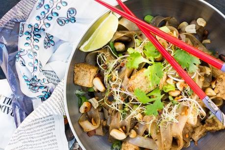 PAD THAI VEGETARIANO CON TOFU CROCANTE