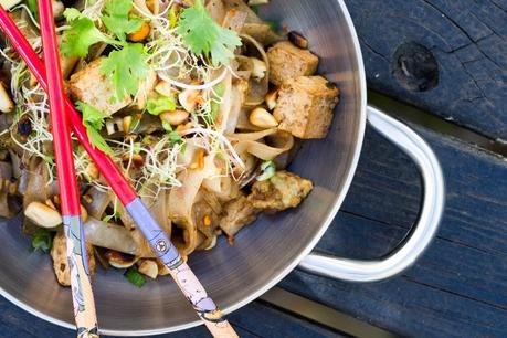 PAD THAI VEGETARIANO CON TOFU CROCANTE
