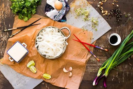 PAD THAI VEGETARIANO CON TOFU CROCANTE
