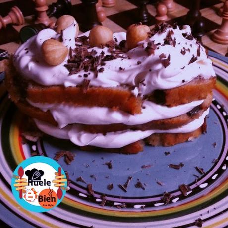 Pastel de plátano y chocolate