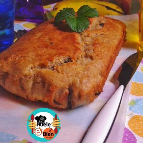 Pastel de plátano y chocolate