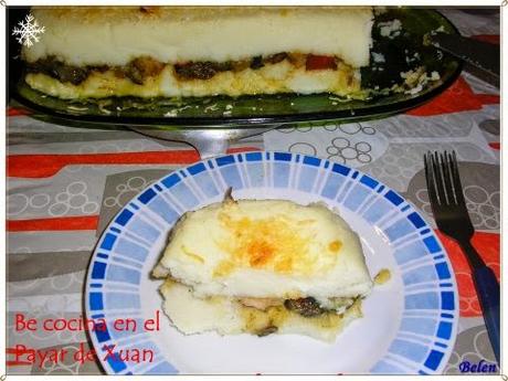 Pastel de patata y verduras