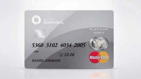 Banco Guayaquil lanza MasterCard Debit Platinum.