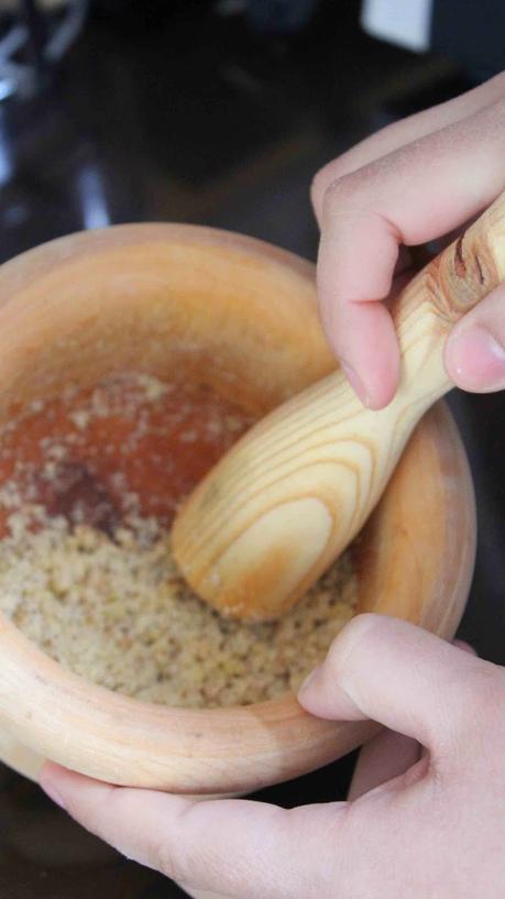 Trenza semi integral de pasas y nueces