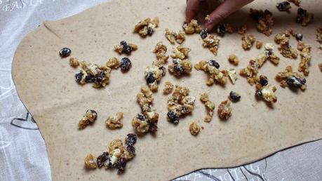 Trenza semi integral de pasas y nueces